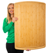 4XL Bamboo Butcher Block Cutting Board Extra Large Cutting Boards for Kitchen 36 x 24