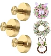 Hoiuter 3Pcs Suction Cup Wreath Hangers, 2026 Upgraded Suction Cup Hooks Wreath Hangers for Front...