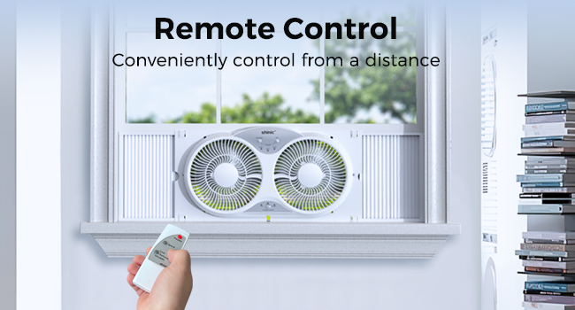 window fan with exhaust and intake