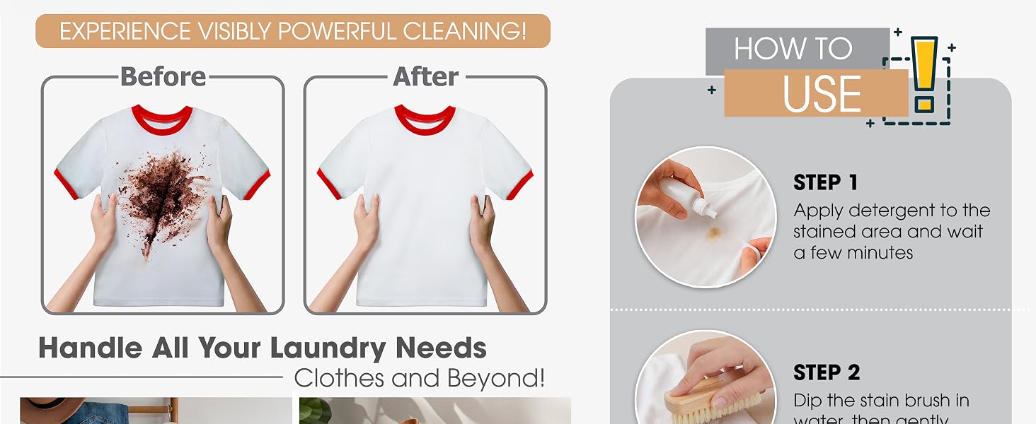 laundry brush set white boar