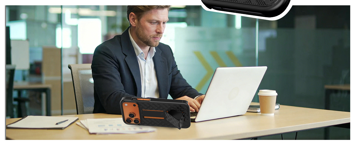 Ailiber Compatible for iPhone 17 Pro Max Case Holster with Screen Protector