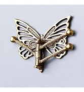 Indian Shelf Brass Butterfly Swivel Tri Arm Hook Foldable Decorative Wall Hooks 3 Prong Wall Hook...