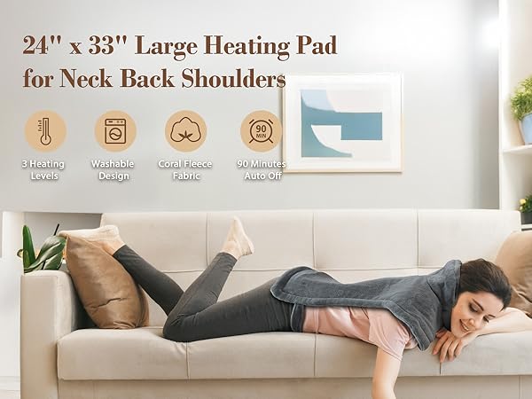 heating pad back neck shoulders Christmas gifts mom women birthday gifts