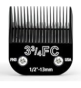 OwnLifeYF Detachable Steel Pet Dog Clipper Blades,Size-3 3/4FC,Compatible with Andis Cut Length 1...