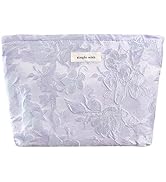 STARDW Flower Cosmetic Bags Makeup Bags for Women and Girls,Travel Makeup Bag Large Capacity Canv...