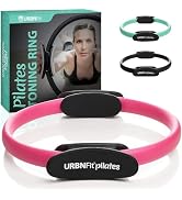 URBNFit Pilates Ring - 12" Magic Circle w/Dual Grip, Foam Pads for Inner Thigh Workout, Toning, F...