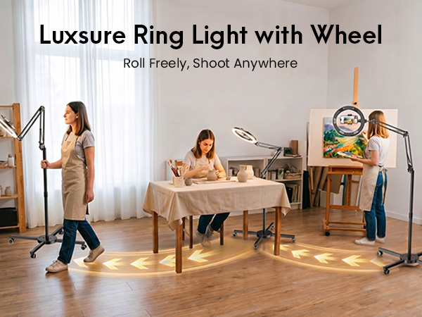 RING LIGHT WITH WHEEL