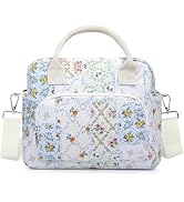 TESAFNG Lunch Box for Women Insulated Lunch Bag Cute Corduroy Lunch Tote Bags Lightweight Reusabl...