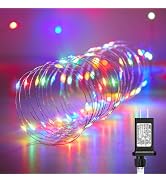 Minetom Multicolored Fairy String Lights, 33 Ft 100 Led Waterproof Starry Firefly String Lights P...
