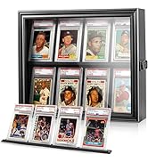 Graded Cards Display Frame, Baseball Card Display Case Wall Mount Sports Trading Card Display Cas...