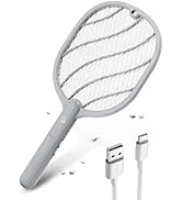 Mosiller Electric Fly Swatter, 3800V Handheld Bug Zapper Racket, Type-C Rechargeable, Mosquito Za...