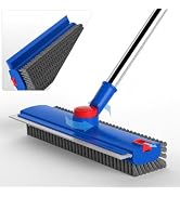 DSV Standard Floor Scrub Brush with Long Handle Blue-Red