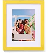 Vittanly 8x10 Picture Frame, Engineered Wood with Shatter Resistant Plexiglass, Display Pictures ...