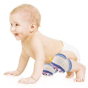 Crawling can cause abrasion on the knees.