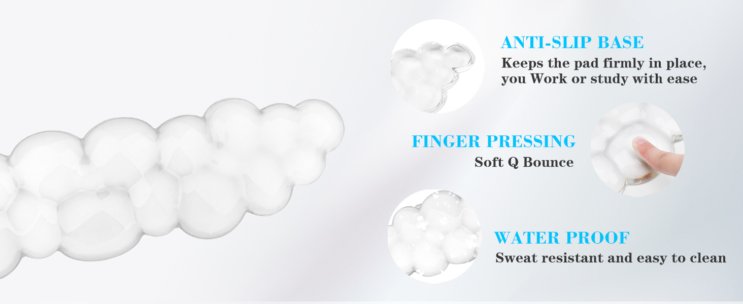 Gel Cloud Keyboard and Mouse Wrist Rest