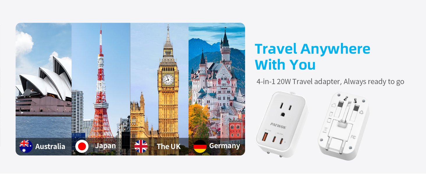 international travel power adapter plug adapter for international travel vacation
