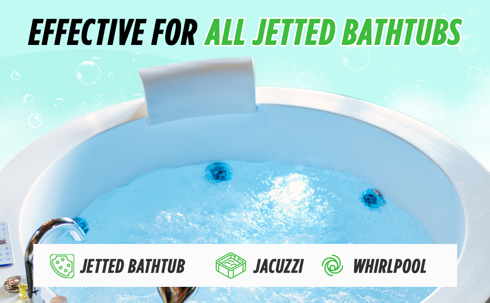 Jetted tub cleaner Jacuzzi cleaner Whirlpool cleaner Bathtub jet cleaner Hot tub cleaner Spa jet