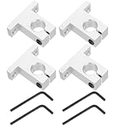 uxcell 4pcs SK13 Aluminum Linear Rod Rail Shaft Support for 13mm Diameter Shaft, Linear Motion Ra...