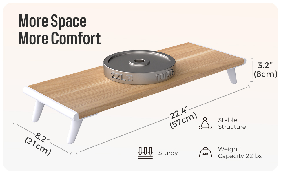 monitor stand wood