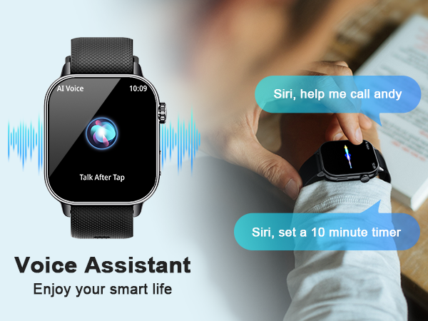 This smartwatch is also equipped with a voice assistant.