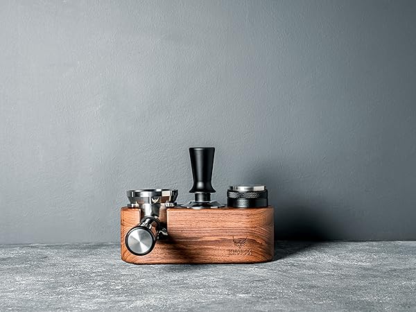espresso taming station portafilter holder tamp stand