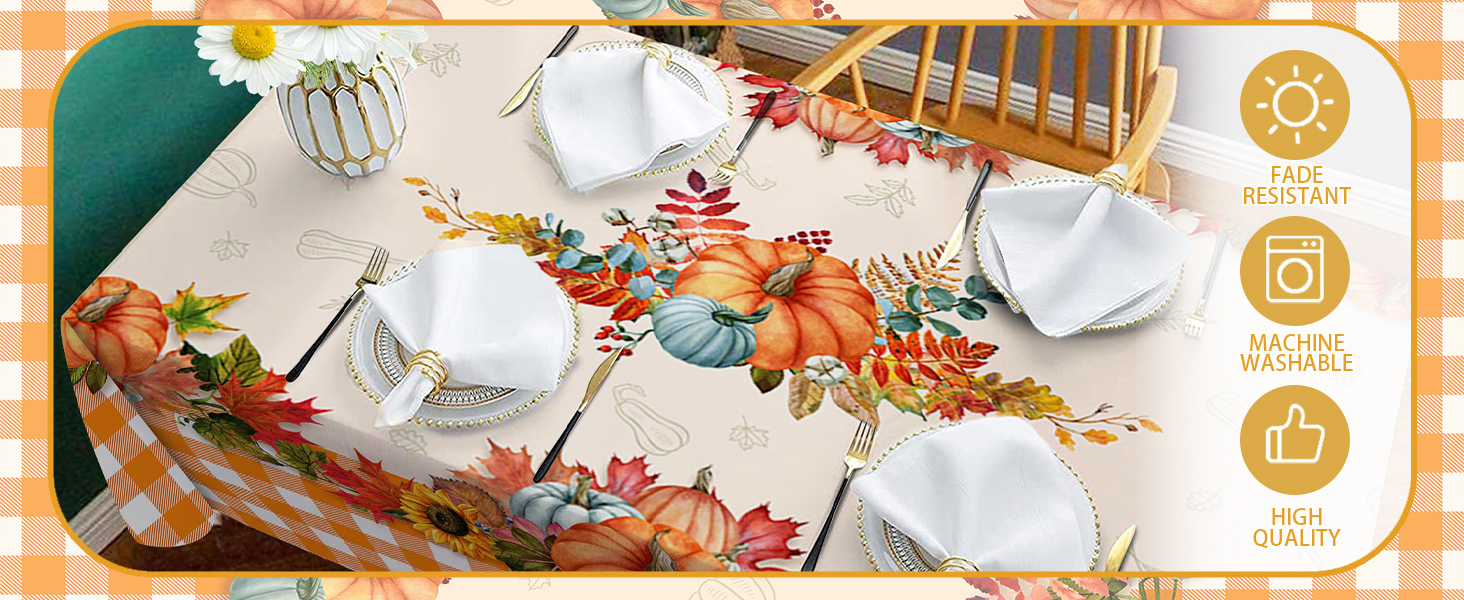 round fall tablecloth