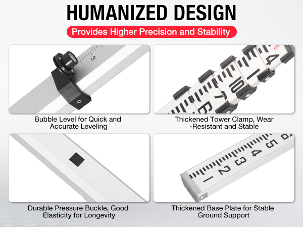 telescopic measuring rod stick
