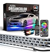 OPT7 Aura DreamColor Underglow Chasing Lights for Car with APP & Remote Control, Waterproof Rigid...