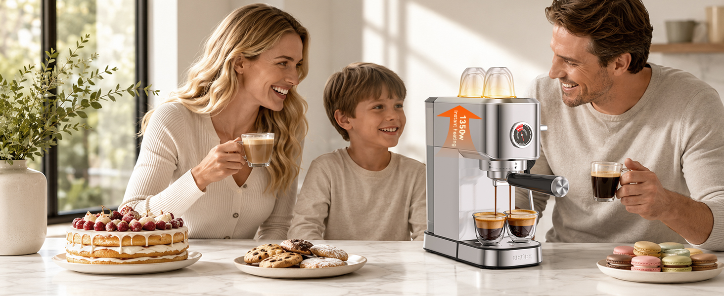 espresso machine brew and froth nonstop no waiting no cooling down easy switching