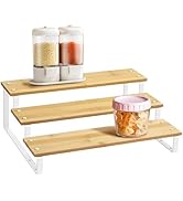 Lonian 3 Tier Spice Rack Organizer, Countertop Step Shelf Spice Storage Holder for Kitchen Cabine...