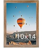 JCJMY 10x14 inch Picture Frame, Horizontal and Vertical Formats for Wall Hanging, 10 x 14 Wall Ga...