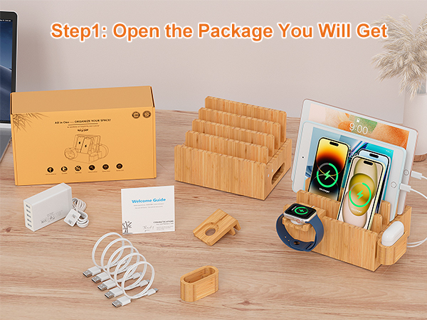 Bamboo Charging Dock