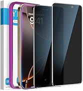 YMHML 2 Pack Compatible for iPhone 16 Pro Max Privacy Screen Protector Tempered Glass, Anti Spy P...