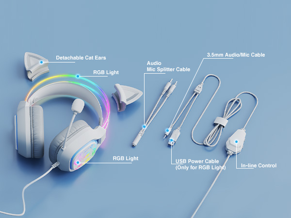 Package of Cat Ears Gaming Headset