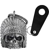 Motorcycle Bell for Bikers Women Men with Hanger, Biker Bell for Riders, Riding Bell for Good Luc...