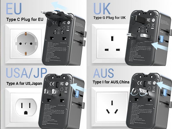 45W Universal Travel Adapter
