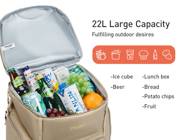 TOURIT Rolling Soft Cooler