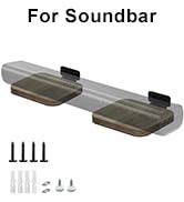 Maozhren Universal Soundbar Wall Mount Floating Shelves for Samsung, Polk Audio, Sonos Arc, JBL, ...