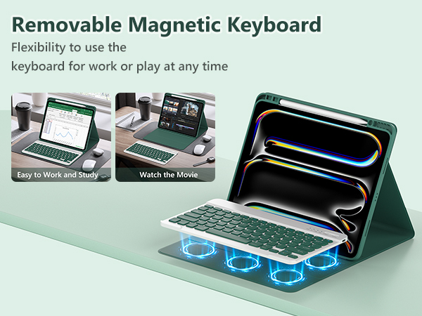 ipad pro 13 inch case 2024 with keyboard ipad 13 pro case with keyboard apple ipad pro 13 inch m4