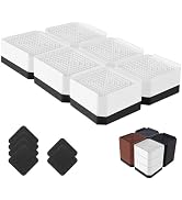 Bed Risers Heavy Duty, Adjustable Furniture Riser Blocks Lift 1.5, 3, 4.3 inches for Couch Table ...