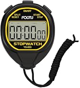 FCXJTU Digital Simple Stopwatch Timer, No Bells, No Alarm, Simple Basic Operation, Silent, Clear ...
