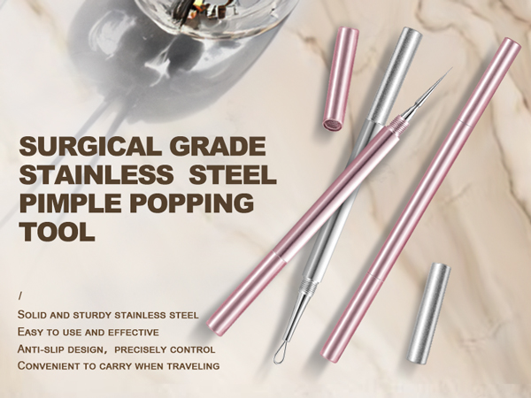 Treatment for Blemish Whitehead Popping Professional Pimple Popper Tool Kit