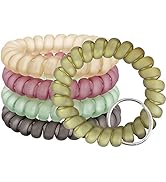 BIHRTC 5PCS Colorful Wrist Coil Wrist Keychain Flexible Spiral Plastic Sauna Keychain Wristlet Br...