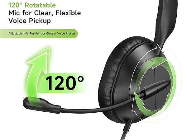 computer headset with microphone
