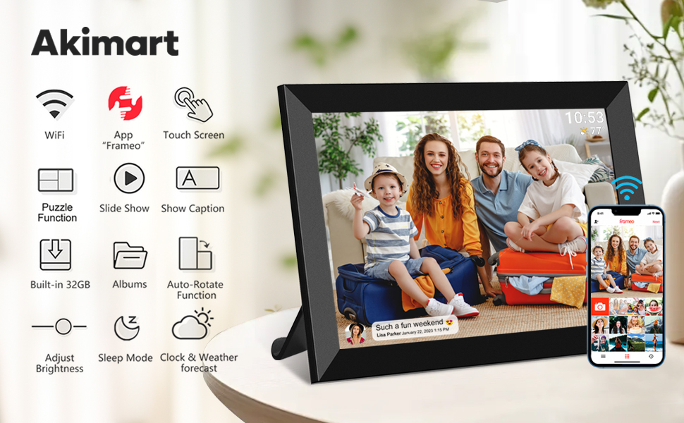 10.1 Inch FRAMEO Digital Photo Frame Digital Piture Frame