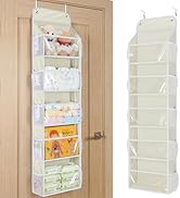 Yecaye 5-Tier Over the Door Organizer Hanging, Toy Stuffed Animal Storage, Behind the Door Storag...