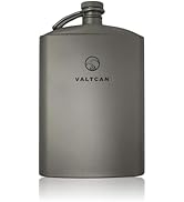Valtcan Titanium Hip Flask Canteen Military Design 260ml 8.8 oz Capacity