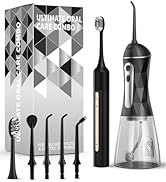 Lumivoid Water Flosser and Electric Toothbrush Combo,2-1 Oral Clean Kit, 5-Speed Sonic Electric T...