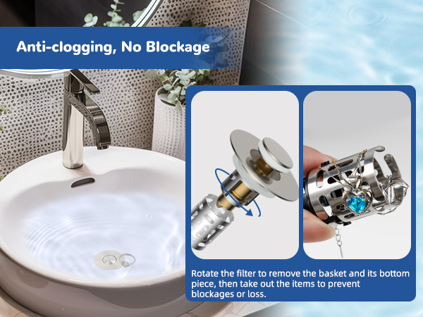 bathroom sink strainer