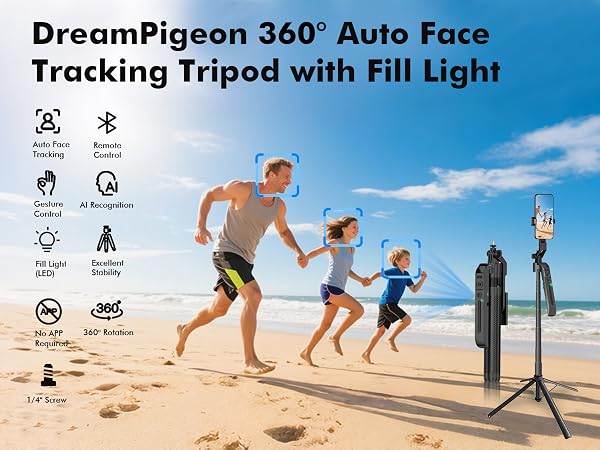 360° Auto Face Tracking Tripod